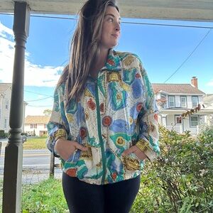 Women's Map Windbreaker Jacket